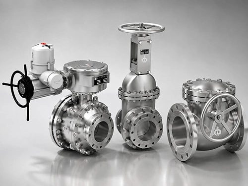 Válvulas industriales de acero inoxidable de gran diámetro